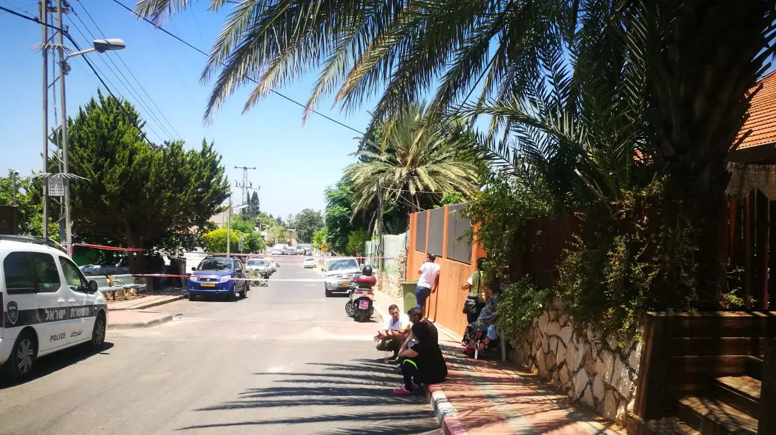 מקום מציאת הגופה של אופירה חיים בתל מונד 10 ביולי 2018 מקום מציאת הגופה של אופירה חיים בתל מונד 10 ביולי 2018