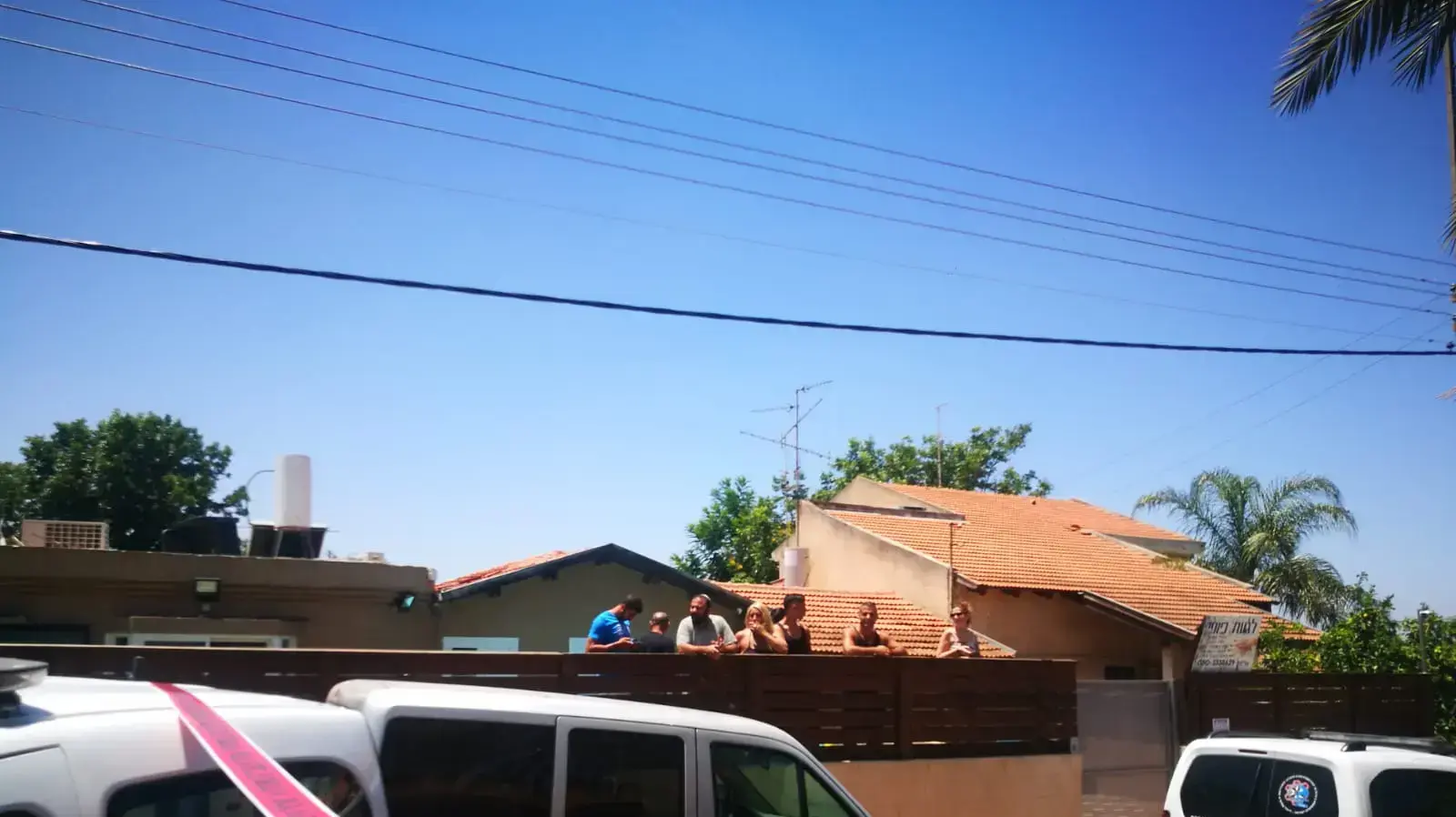 מקום מציאת הגופה של אופירה חיים בתל מונד 10 ביולי 2018 מקום מציאת הגופה של אופירה חיים בתל מונד 10 ביולי 2018