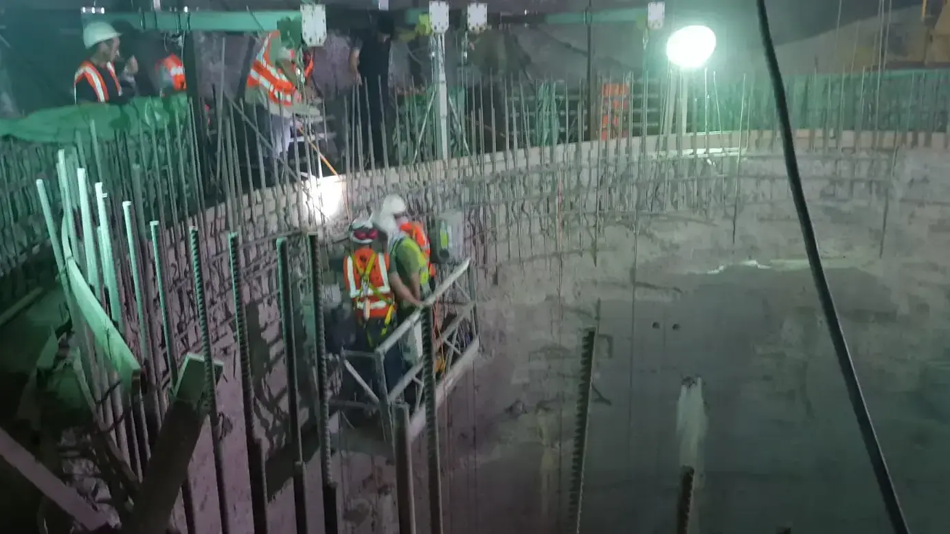 מנהרה שבה קרס מנוף שהביא ללכידתם של פועלים בקיבוץ רשפים למרגלות הגלבוע, 13 ביולי 2018 מנהרה שבה קרס מנוף שהביא ללכידתם של פועלים בקיבוץ רשפים למרגלות הגלבוע, 13 ביולי 2018