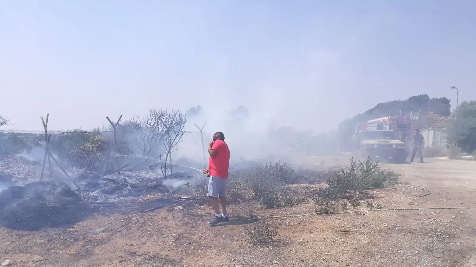 פעולות לאיתור נפלי רקטות ושריפות באזור מושב נתיב העשרה, 14 ביולי 2018 פעולות לאיתור נפלי רקטות ושריפות באזור מושב נתיב העשרה, 14 ביולי 2018