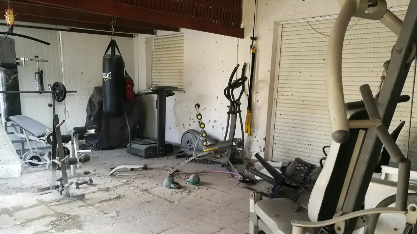 בית שנפגע מרקטה בשדרות ב-14.7.2018 בית שנפגע מרקטה בשדרות ב-14.7.2018