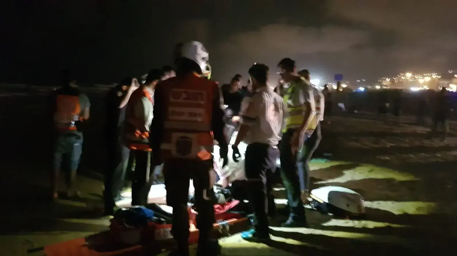זירת הטביעה בחוף הסטודנטים בחיפה ה-17 ביולי 2017 זירת הטביעה בחוף הסטודנטים בחיפה ה-17 ביולי 2017