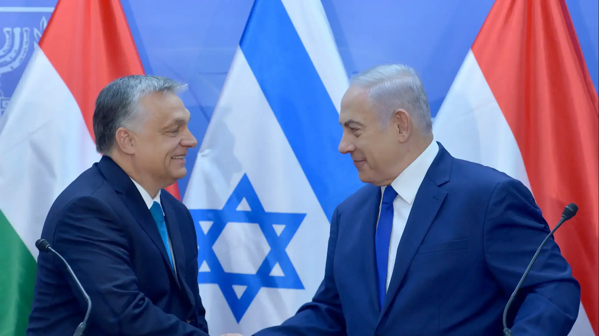 ראש ממשלת הונגריה, ויקטור אורבן וראש הממשלה, בנימין נתניהו בירושלים, 19 ביולי 2018 ראש ממשלת הונגריה, ויקטור אורבן וראש הממשלה, בנימין נתניהו בירושלים, 19 ביולי 2018