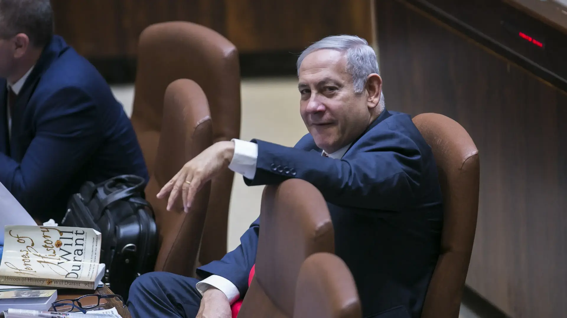 ראש הממשלה, בנימין נתניהו במהלך הצבעה על חוק הלאום 18 ביולי 2018 ראש הממשלה, בנימין נתניהו במהלך הצבעה על חוק הלאום 18 ביולי 2018