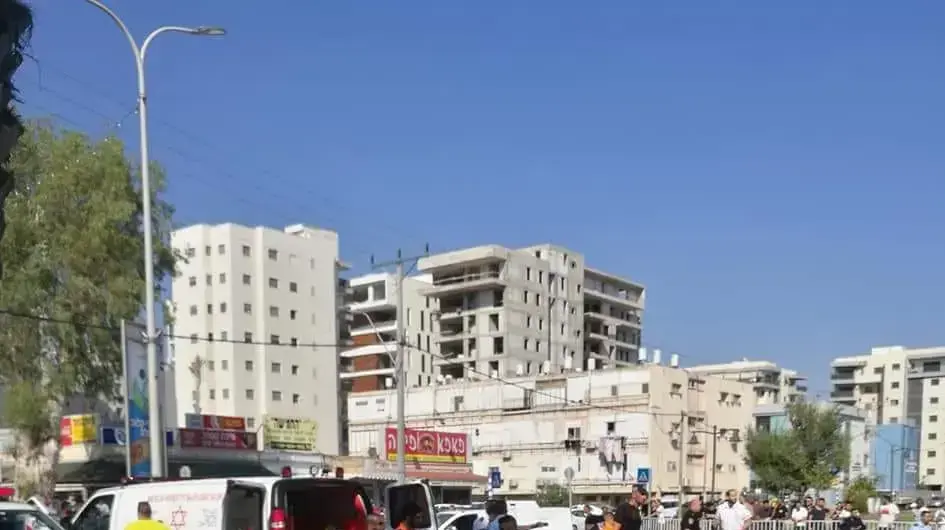 זירת פיצוץ רכב בעפולה, 23 ביולי 2018 זירת פיצוץ רכב בעפולה, 23 ביולי 2018