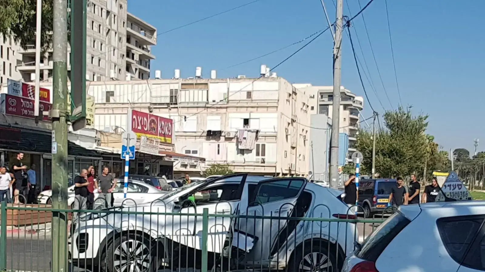 זירת פיצוץ רכב בעפולה, 23 ביולי 2018 זירת פיצוץ רכב בעפולה, 23 ביולי 2018