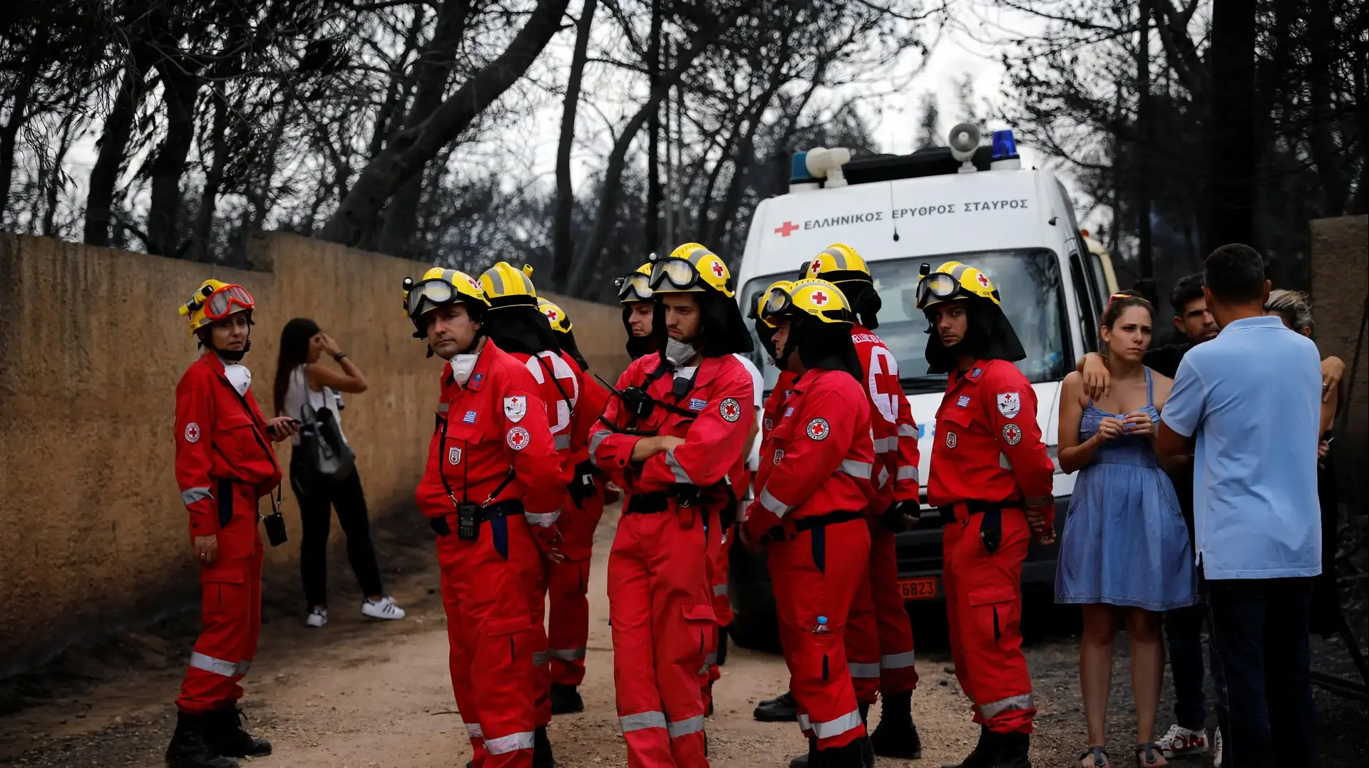 שריפת קוצים באתונה, יוון 24 ביולי 2018 שריפת קוצים באתונה, יוון 24 ביולי 2018