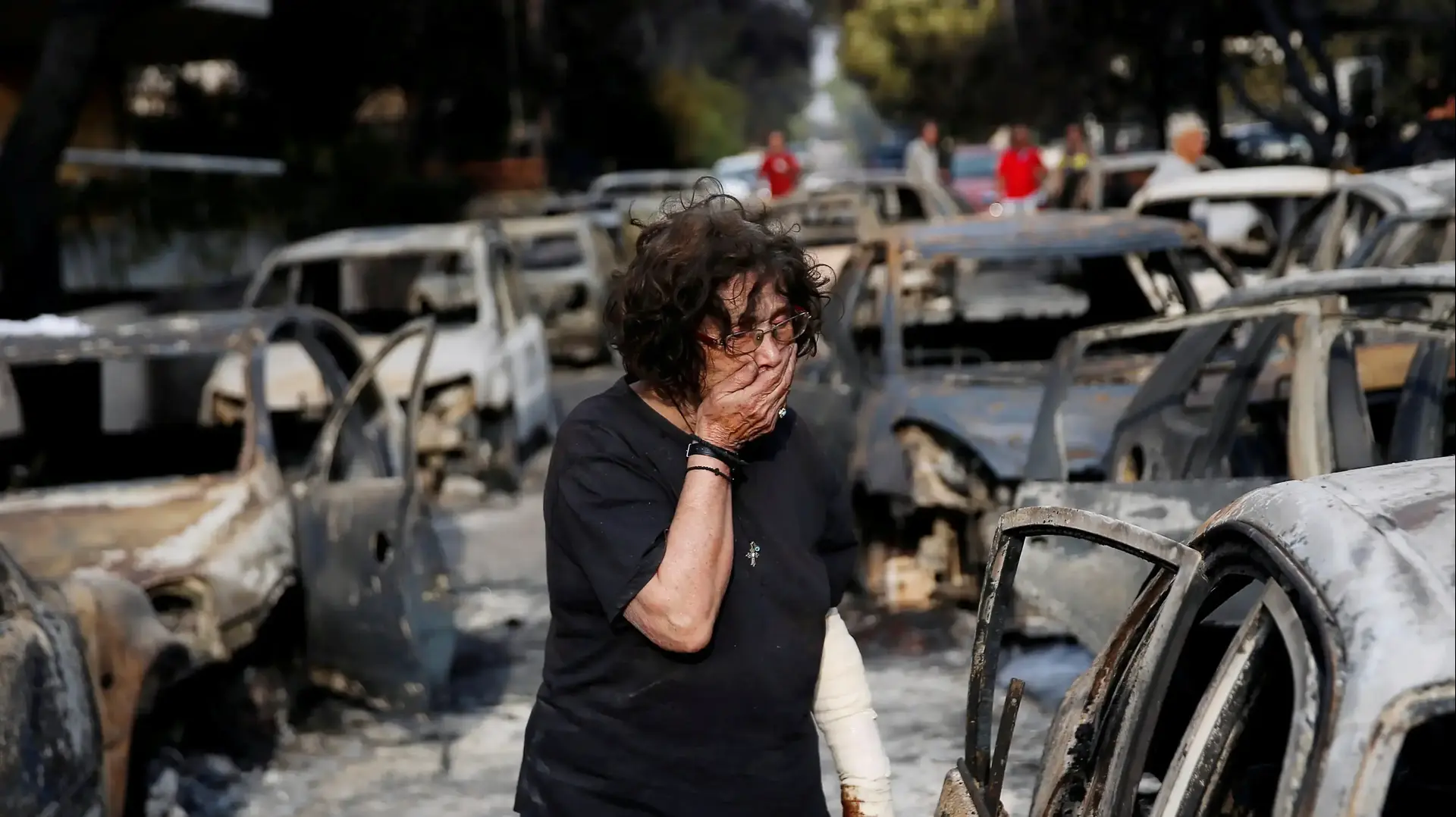 נזקי שריפת הענק ליד אתונה, יוון, 24 ביולי 2018 נזקי שריפת הענק ליד אתונה, יוון, 24 ביולי 2018