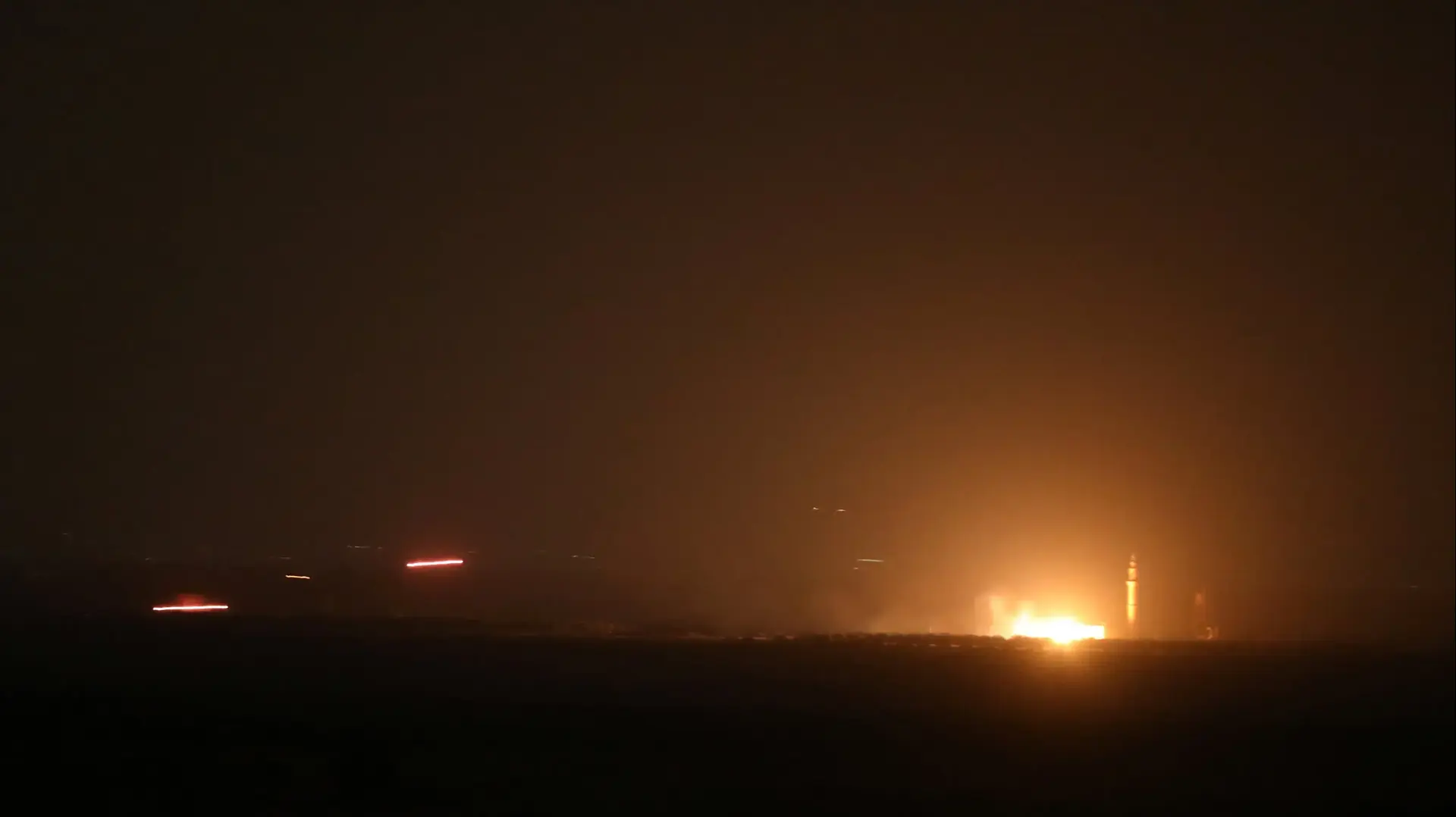אש בעקבות תקיפת צה"ל בסוריה 25 ביולי 2018 אש בעקבות תקיפת צה"ל בסוריה 25 ביולי 2018