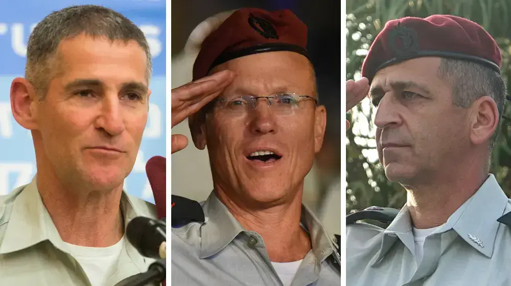מפוצלת מועמדים לרמטכ"לות - אביב כוכבי, ניצן אלון ויאיר גולן