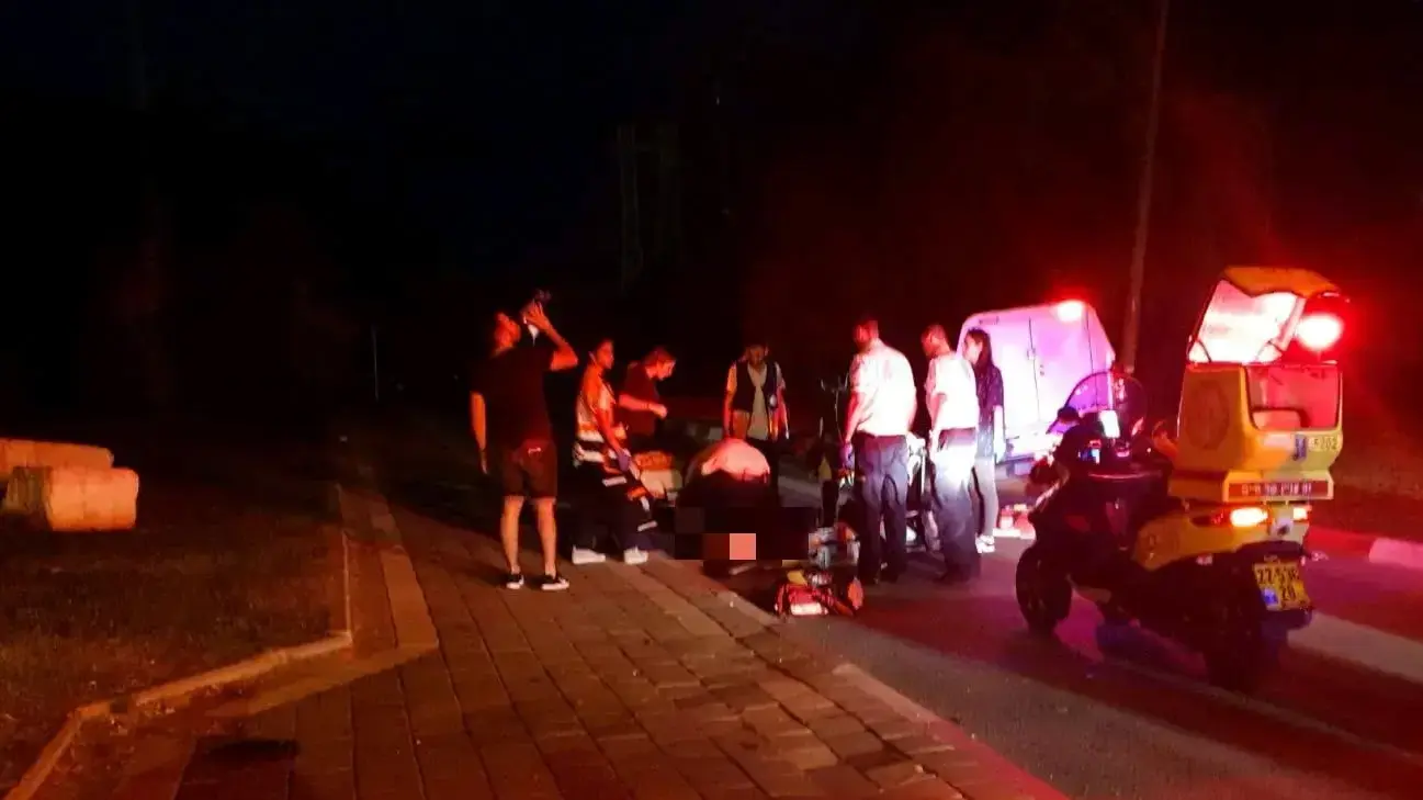 תאונת דרכים תל אביב רחוב רחבעם זאבי 27 ביולי 2018