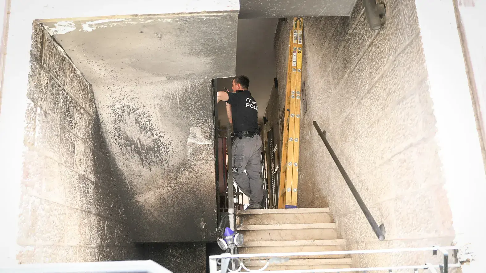 בניין מלון שנשרף בירושלים ב-27 ביולי 2018 בניין מלון שנשרף בירושלים ב-27 ביולי 2018