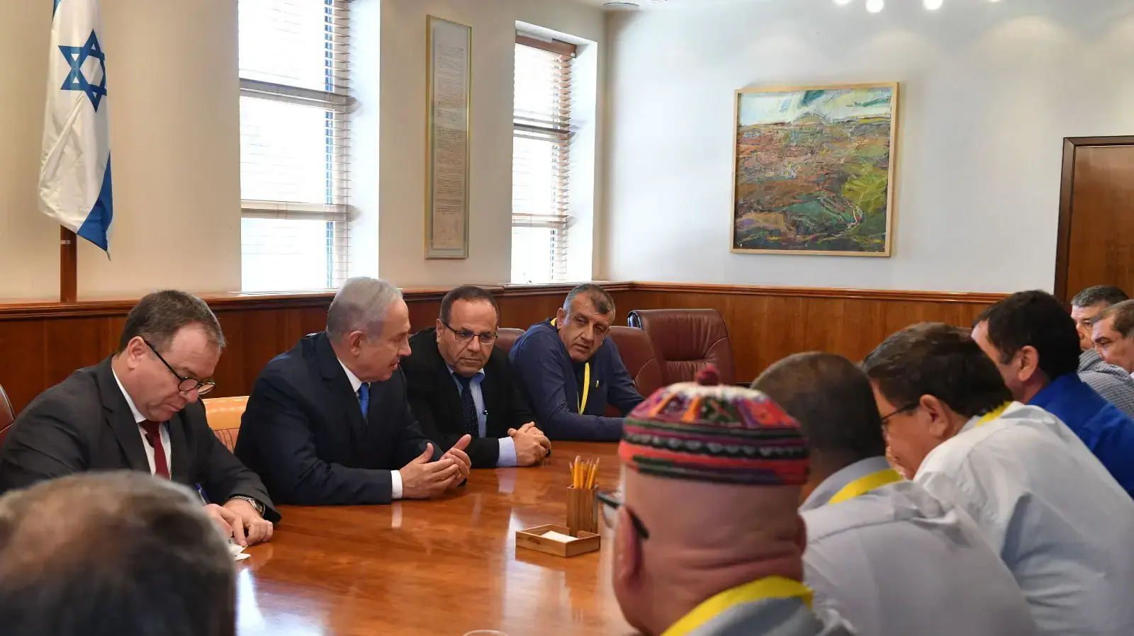 פגישת ראש הממשלה בנימין נתניהו עם נציגי העדה הדרוזית במשרד ראש הממשלה בירושלים 29 ביולי 2018 פגישת ראש הממשלה בנימין נתניהו עם נציגי העדה הדרוזית במשרד ראש הממשלה בירושלים 29 ביולי 2018