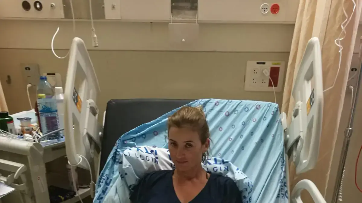 אילנית עזו שנפצעה בשריפה בבית החולים, 01 באוגוסט 2018 אילנית עזו שנפצעה בשריפה בבית החולים, 01 באוגוסט 2018