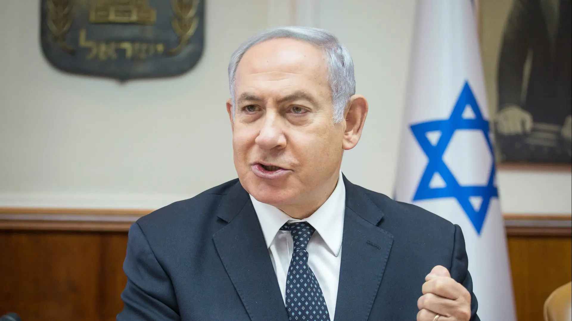 בנימין נתניהו בישיבת ממשלה, ירושלים, 5 באוגוסט 2018 בנימין נתניהו בישיבת ממשלה, ירושלים, 5 באוגוסט 2018