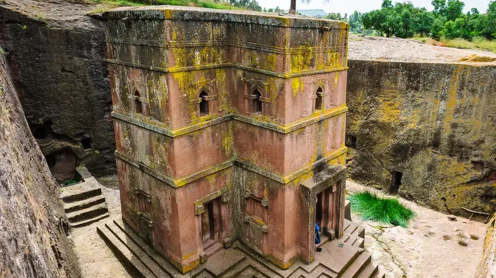 אתר העתיקות לליבלה (Lalibela) שבצפון אתיופיה