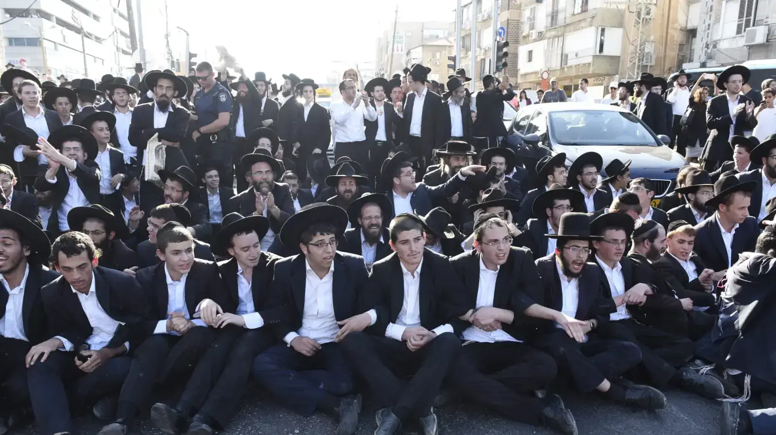 הפגנת חרדים כנגד מעצר עריקים, בני ברק , 6 באוגוסט 2018 הפגנת חרדים כנגד מעצר עריקים, בני ברק , 6 באוגוסט 2018