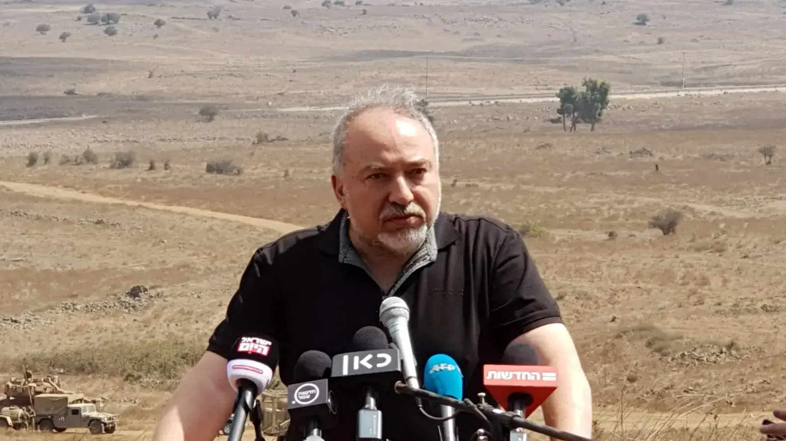 אביגדור ליברמן סיור רמת הגולן 7.8.2018 אביגדור ליברמן סיור רמת הגולן 7.8.2018