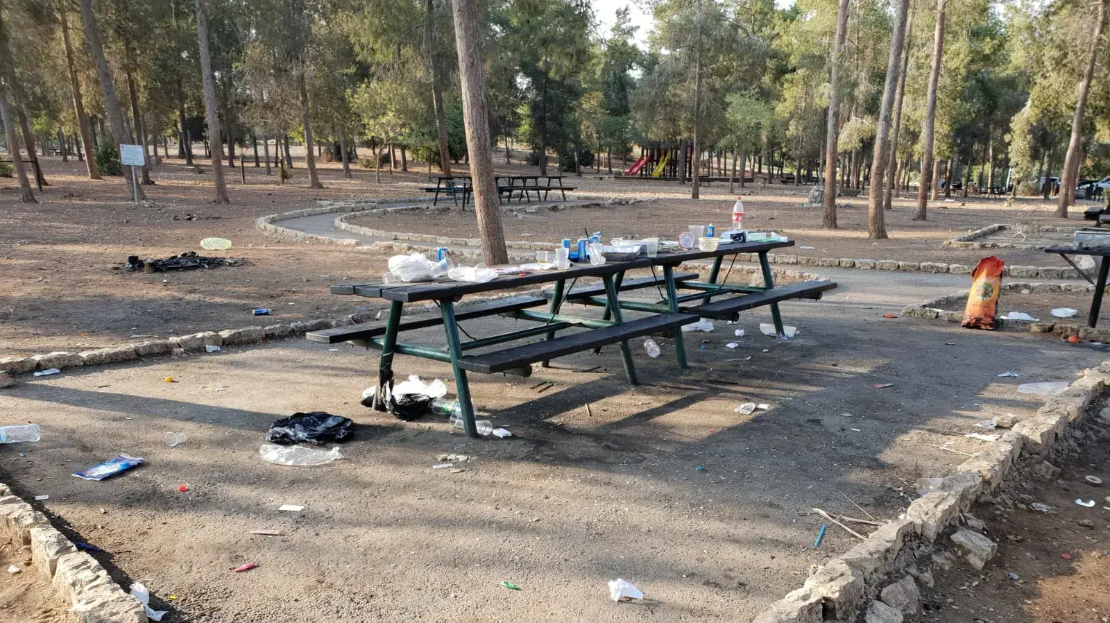 יער בן שמן - תיעוד הפסולת והלכלוך שהשאירו מטיילים ישראלים יער בן שמן - תיעוד הפסולת והלכלוך שהשאירו מטיילים ישראלים