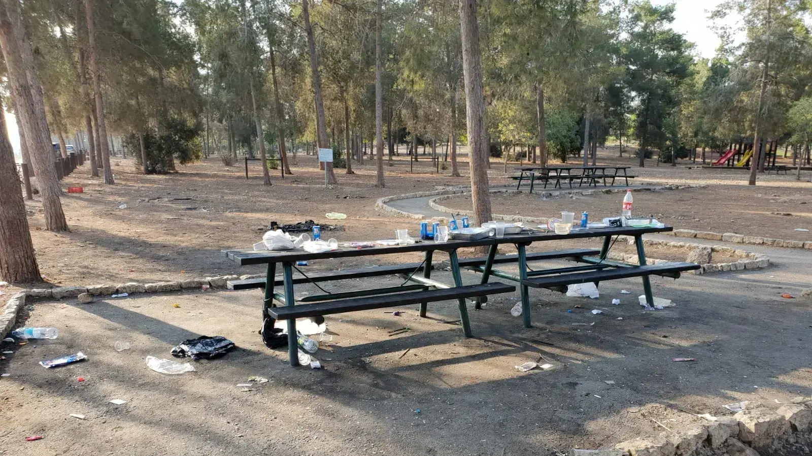יער בן שמן - תיעוד הפסולת והלכלוך שהשאירו מטיילים ישראלים יער בן שמן - תיעוד הפסולת והלכלוך שהשאירו מטיילים ישראלים