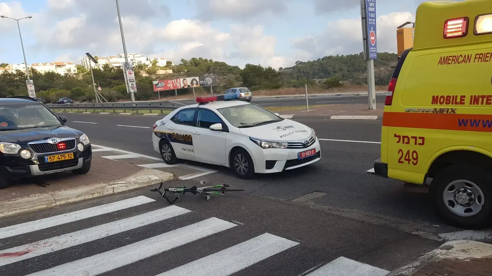 תאונה ברחוב דרך פרויד בחיפה, 15 באוגוסט 2018 תאונה ברחוב דרך פרויד בחיפה, 15 באוגוסט 2018