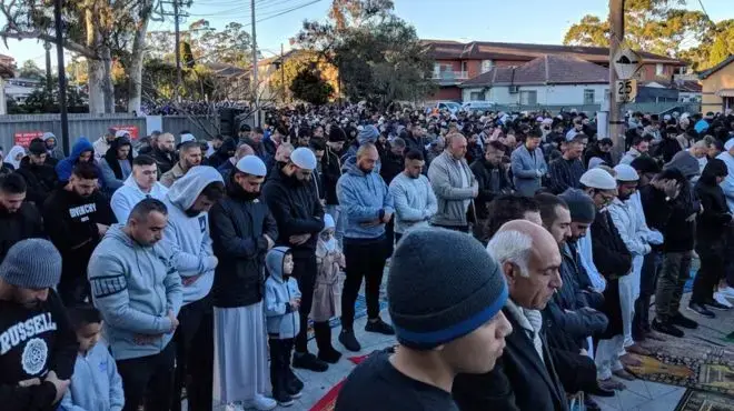 תפילה במרכז סידני, אוסטרליה, לרגל חג הקורבן ולמען סיום הבצורת, 21 באוגוסט 2018 