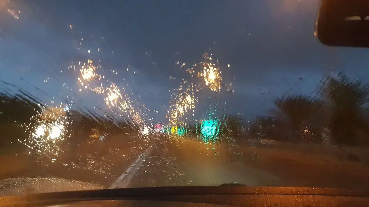 גשם באמצע אוגוסט - צפון הנגב