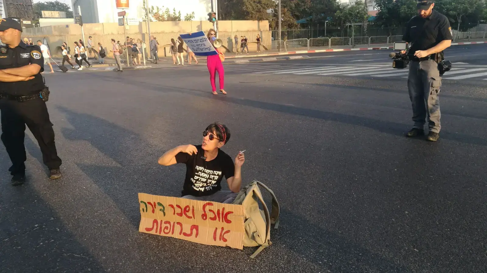 מחאת הנכים בצומת עזריאלי 28 באוגוסט 2018 מחאת הנכים בצומת עזריאלי 28 באוגוסט 2018