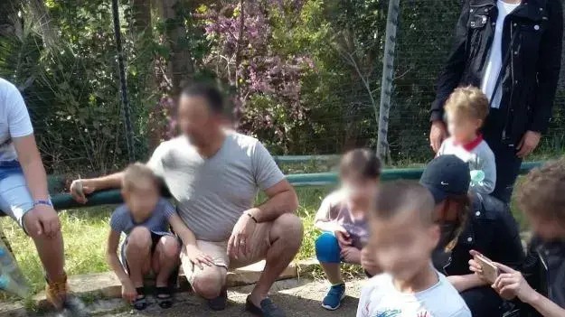 פינת ליטוף למורים בגן החיות הלימודי בחיפה