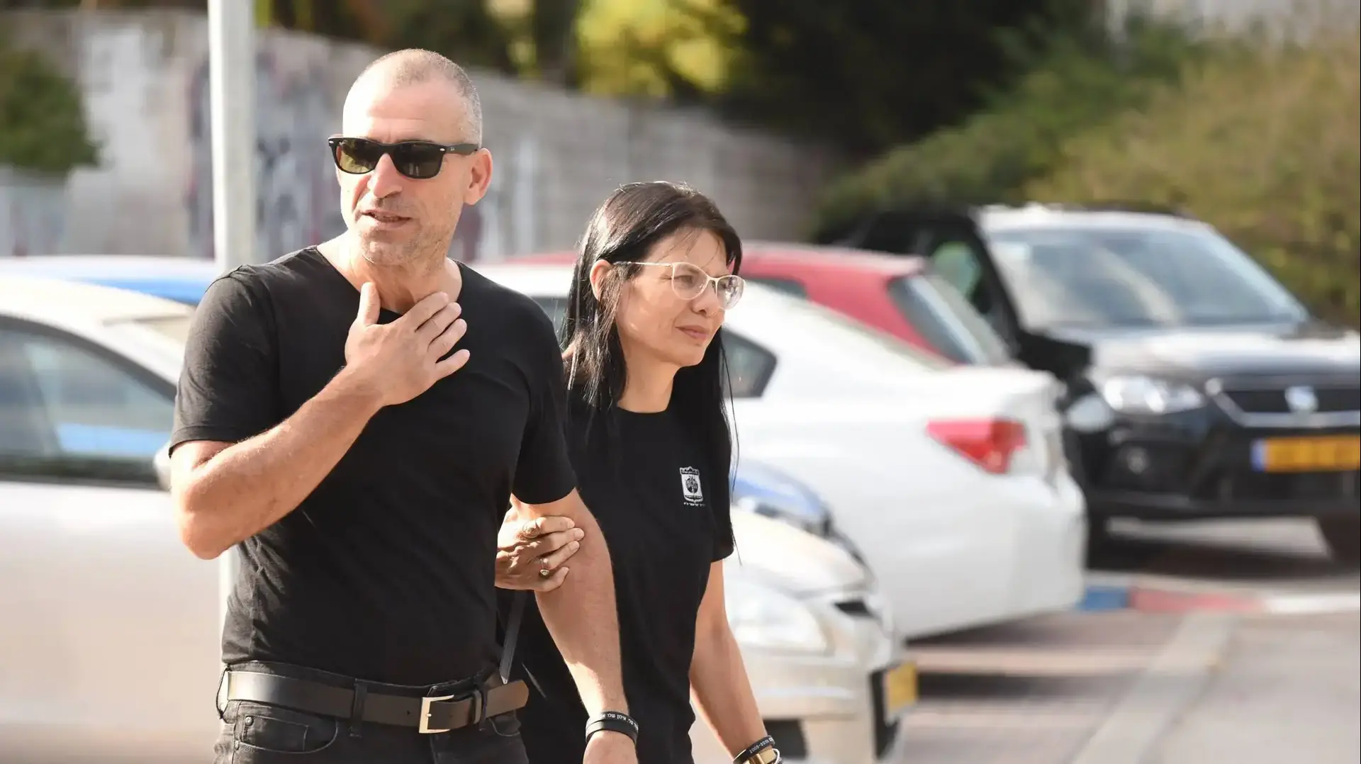 הוריו של אילון שלו אמסלם בפתיחת שנת הלימודים בבית ספר אליאנס, תל אביב 2 בספטמבר 2018 הוריו של אילון שלו אמסלם בפתיחת שנת הלימודים בבית ספר אליאנס, תל אביב 2 בספטמבר 2018