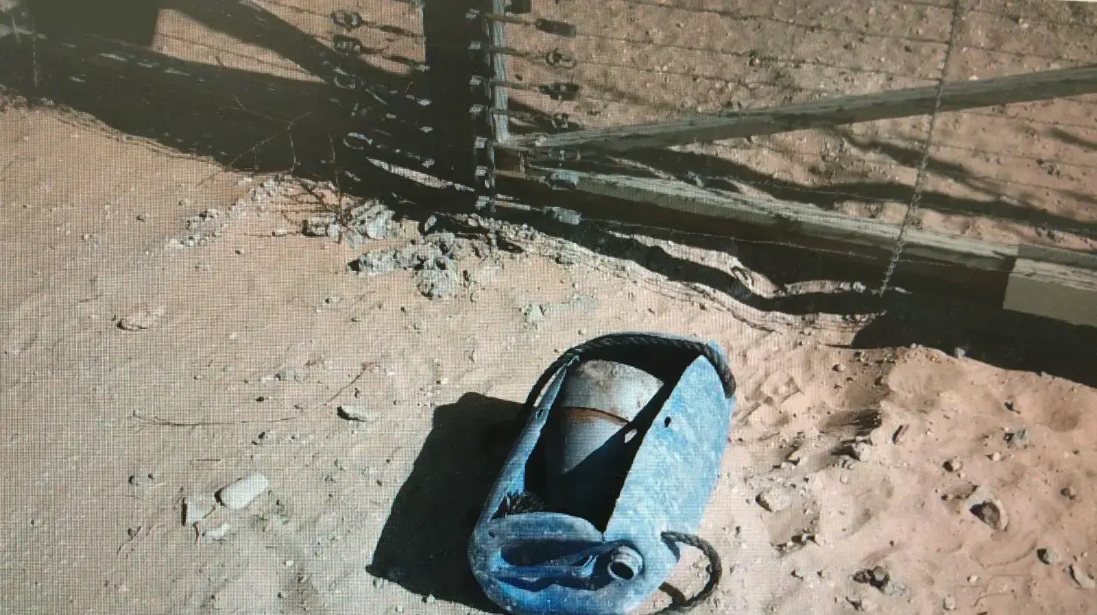 מטען שאותר במהלך השבוע על ידי לוחמי צה"ל בסמיכות לגדר המערכת בדרום רצועת עזה מטען שאותר במהלך השבוע על ידי לוחמי צה"ל בסמיכות לגדר המערכת בדרום רצועת עזה