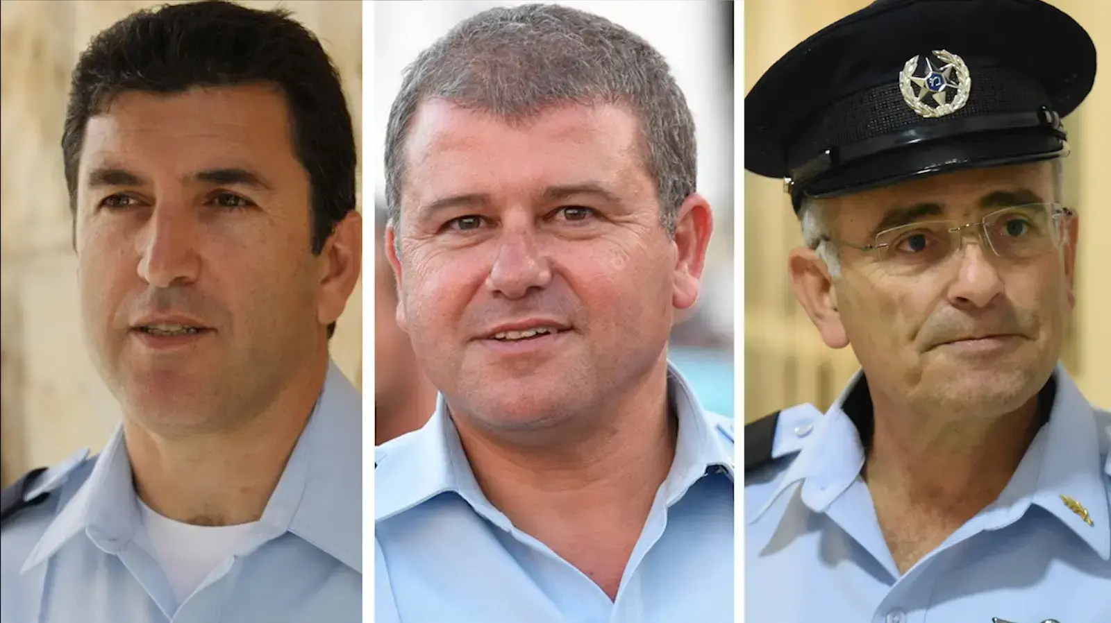 מפוצלת: המועמדים למפכ"לות-  יורם הלוי, משה ציקו אדרי, ודוד ביתן