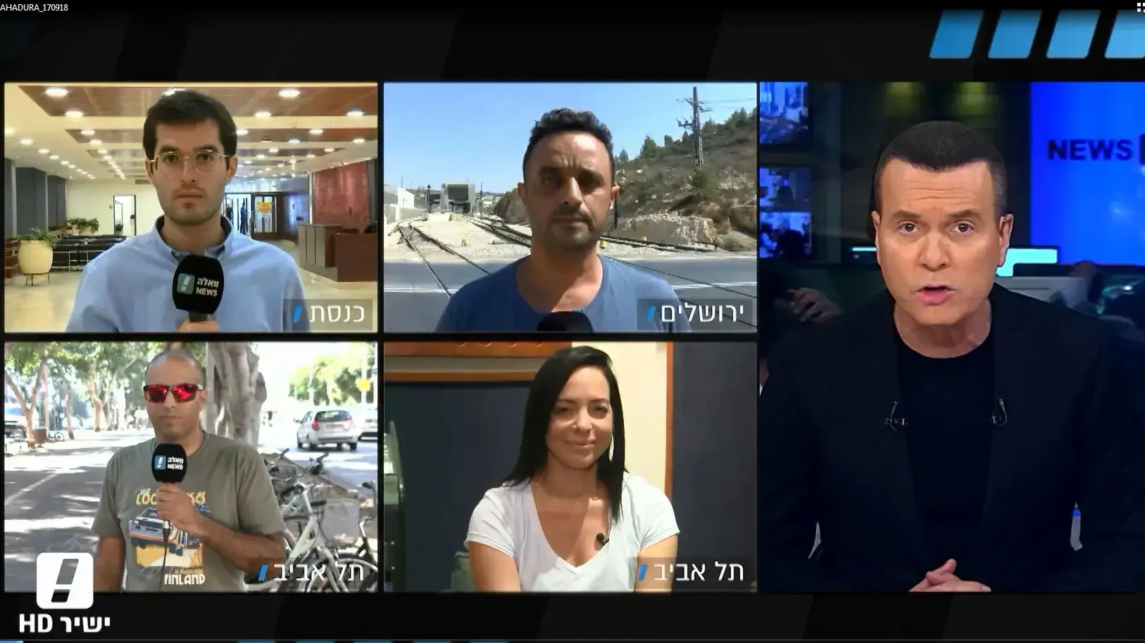 מהדורת אולפן החדשות של וואלה!NEWS עם יעקב אילון 17.9.2018