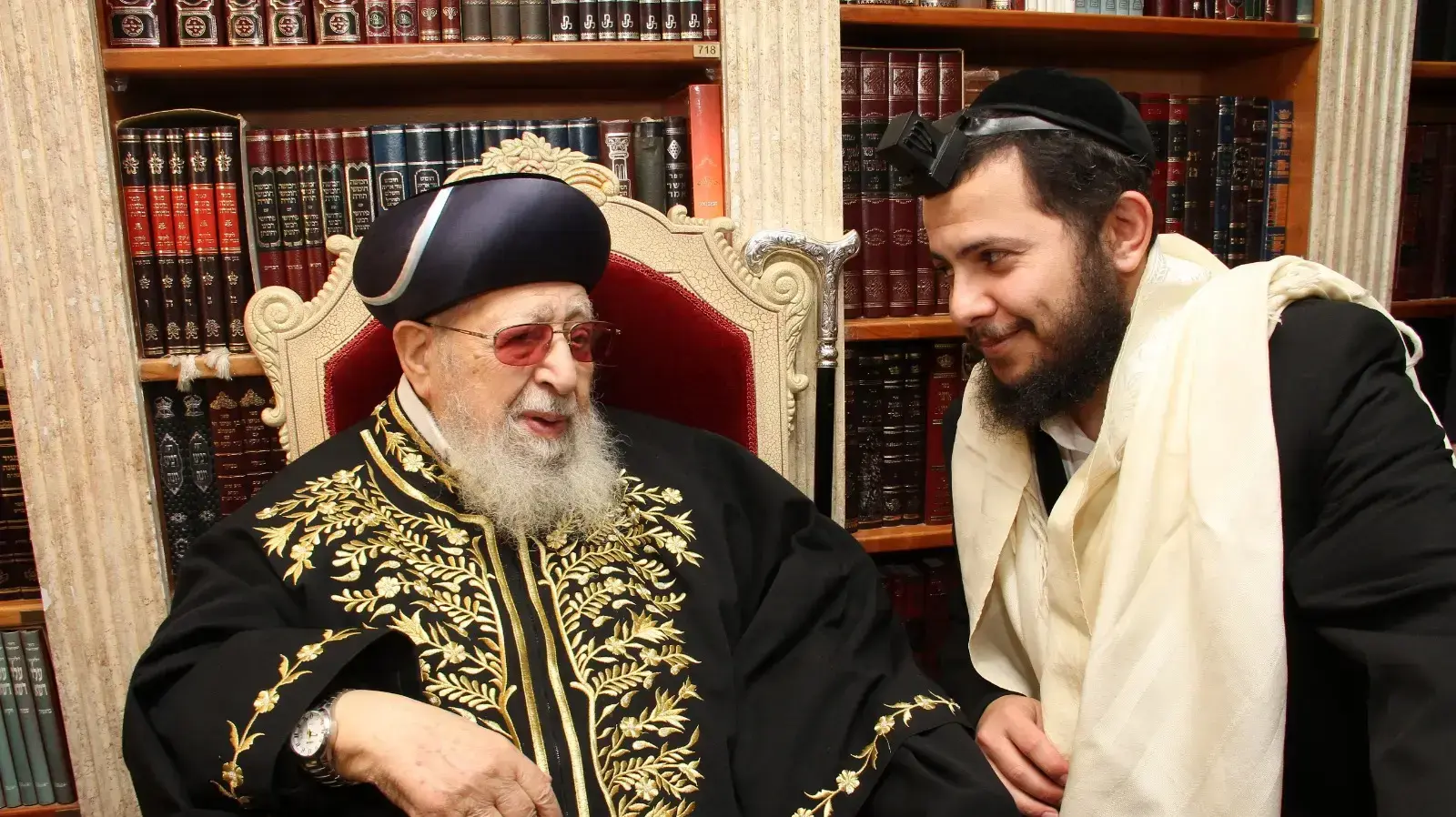 כלף עם הרב עובדיה בברית לבנו כלף עם הרב עובדיה בברית לבנו