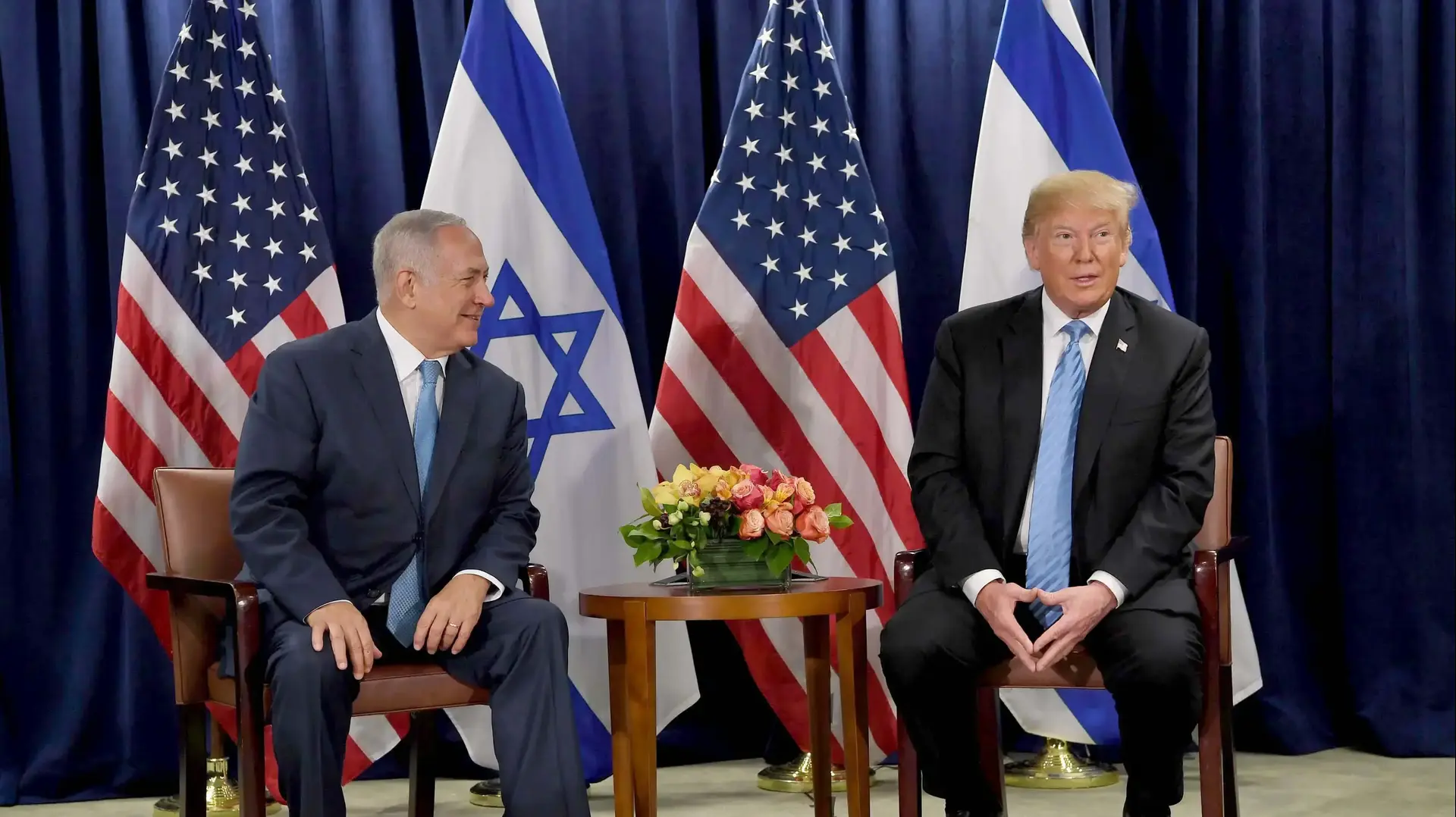 פגישת נתניהו טראמפ בבנייני האו"ם 26 בספטמבר 2018 פגישת נתניהו טראמפ בבנייני האו"ם 26 בספטמבר 2018