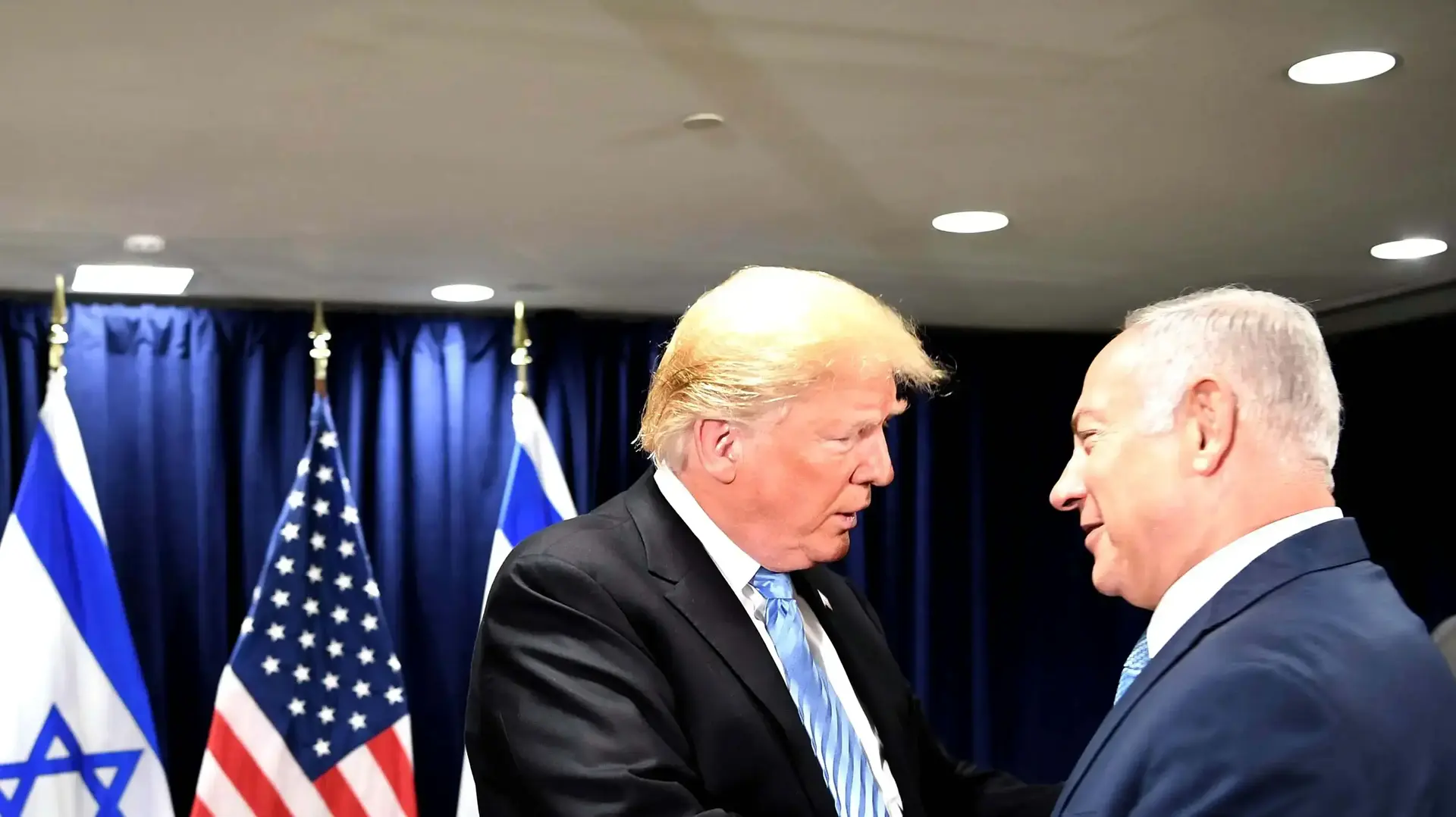 פגישת נתניהו טראמפ בבנייני האו"ם 26 בספטמבר 2018 פגישת נתניהו טראמפ בבנייני האו"ם 26 בספטמבר 2018