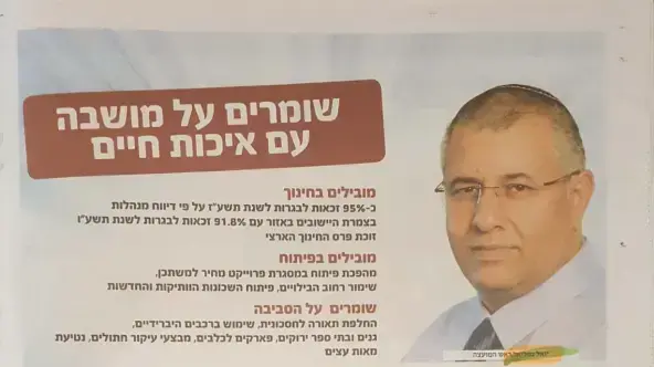 יואל גמליאל בעיתון ידיעות חדרה יואל גמליאל בעיתון ידיעות חדרה