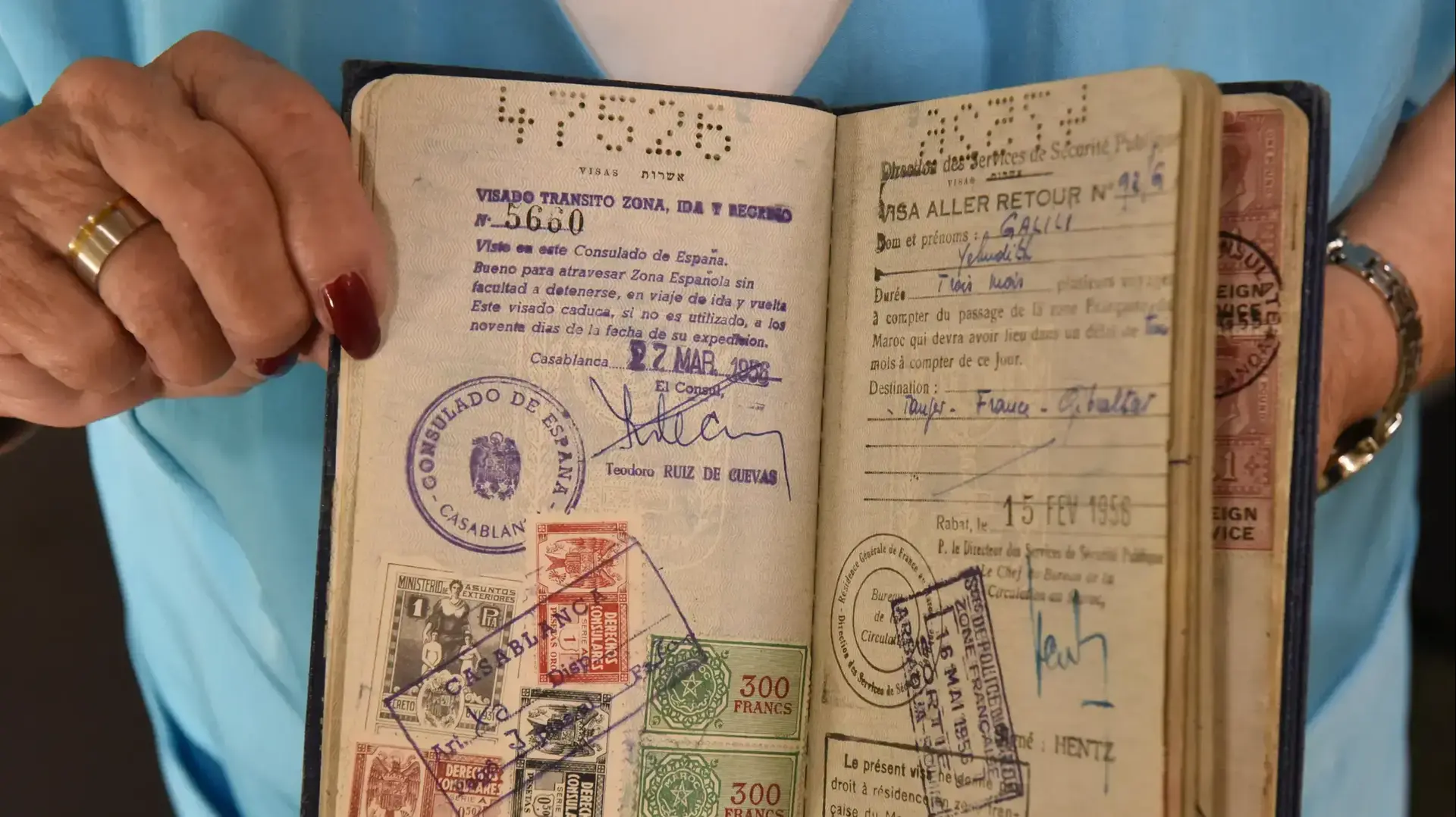 דרכון של יהודית יחזקאלי, המוסד במרוקו, 2 באוקטובר 2018 דרכון של יהודית יחזקאלי, המוסד במרוקו, 2 באוקטובר 2018