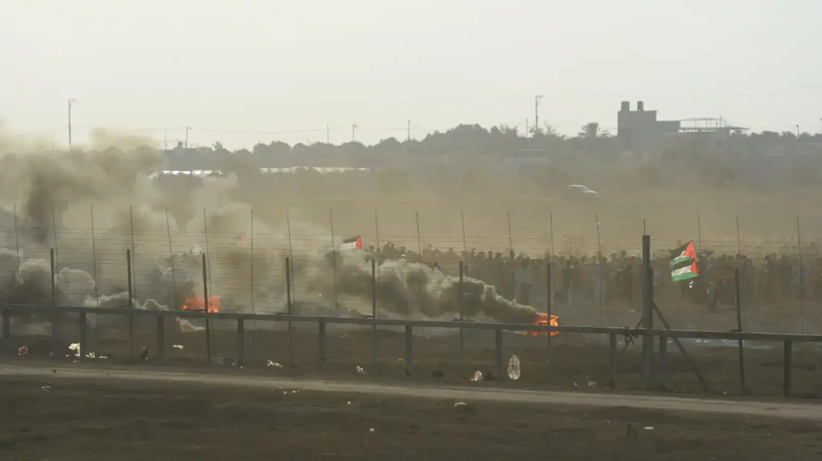 ההפגנות בגבול רצועת עזה ממבט מהשטח הישראלי 5 באוקטובר 2018 ההפגנות בגבול רצועת עזה ממבט מהשטח הישראלי 5 באוקטובר 2018