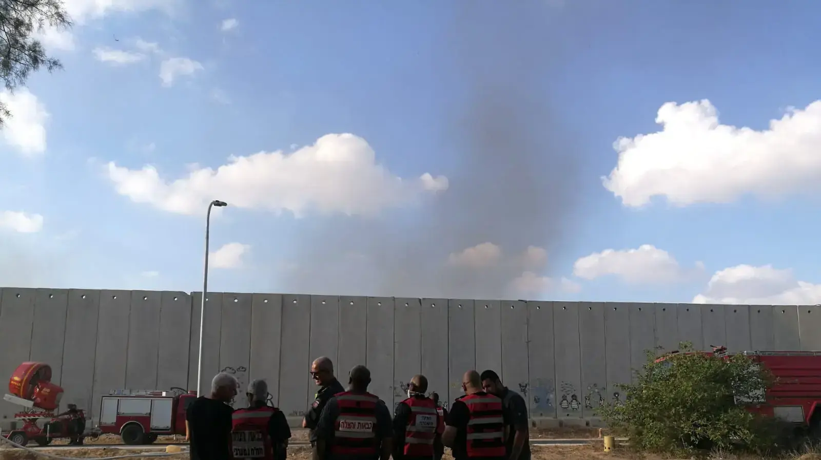 מאווררים בכרם שלום מונעים מהעשן להגיע מרצועת עזה 12 באוקטובר 2018 מאווררים בכרם שלום מונעים מהעשן להגיע מרצועת עזה 12 באוקטובר 2018