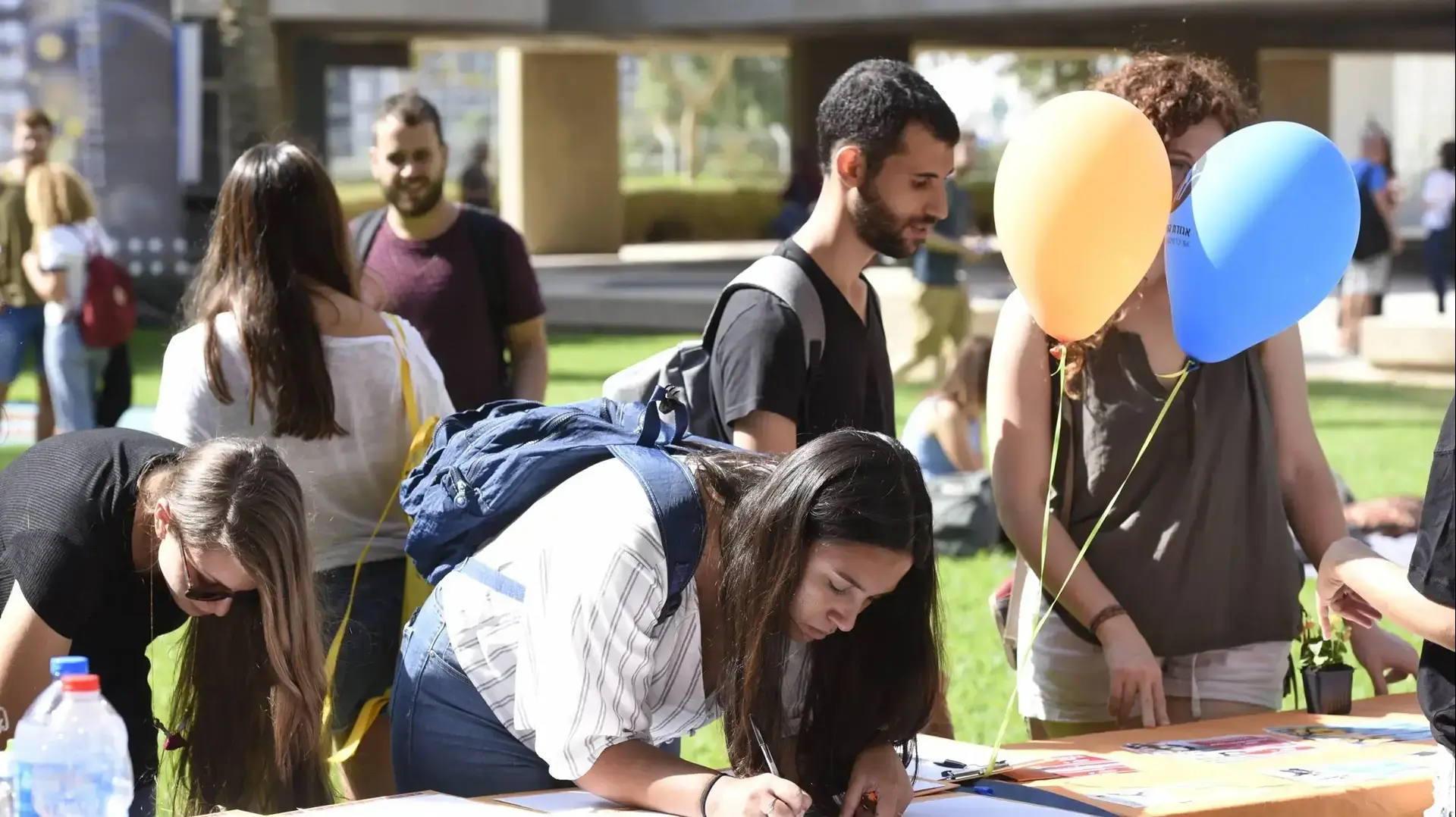 היום הראשון ללימודים באוניברסיטת בן גוריון, באר שבע, אוקטובר 2018