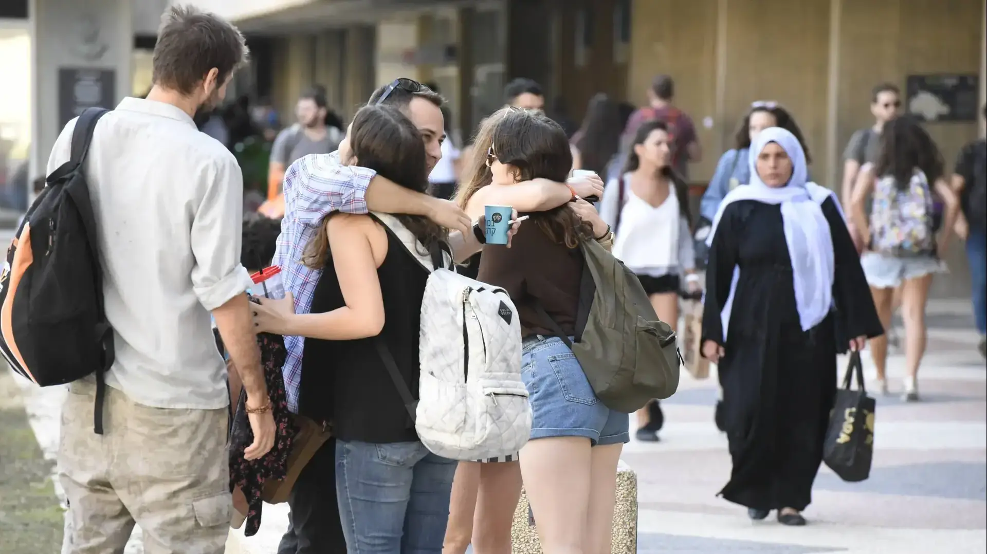 היום הראשון ללימודים באוניברסיטת בן גוריון, באר שבע, אוקטובר 2018