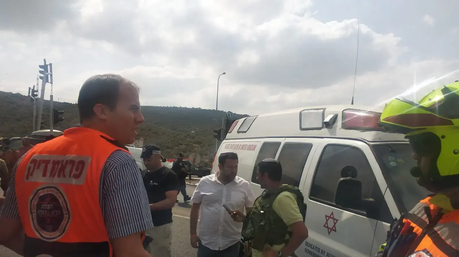 זירת האירוע בצומת גיתי, אוקטובר 2018 זירת האירוע בצומת גיתי, אוקטובר 2018