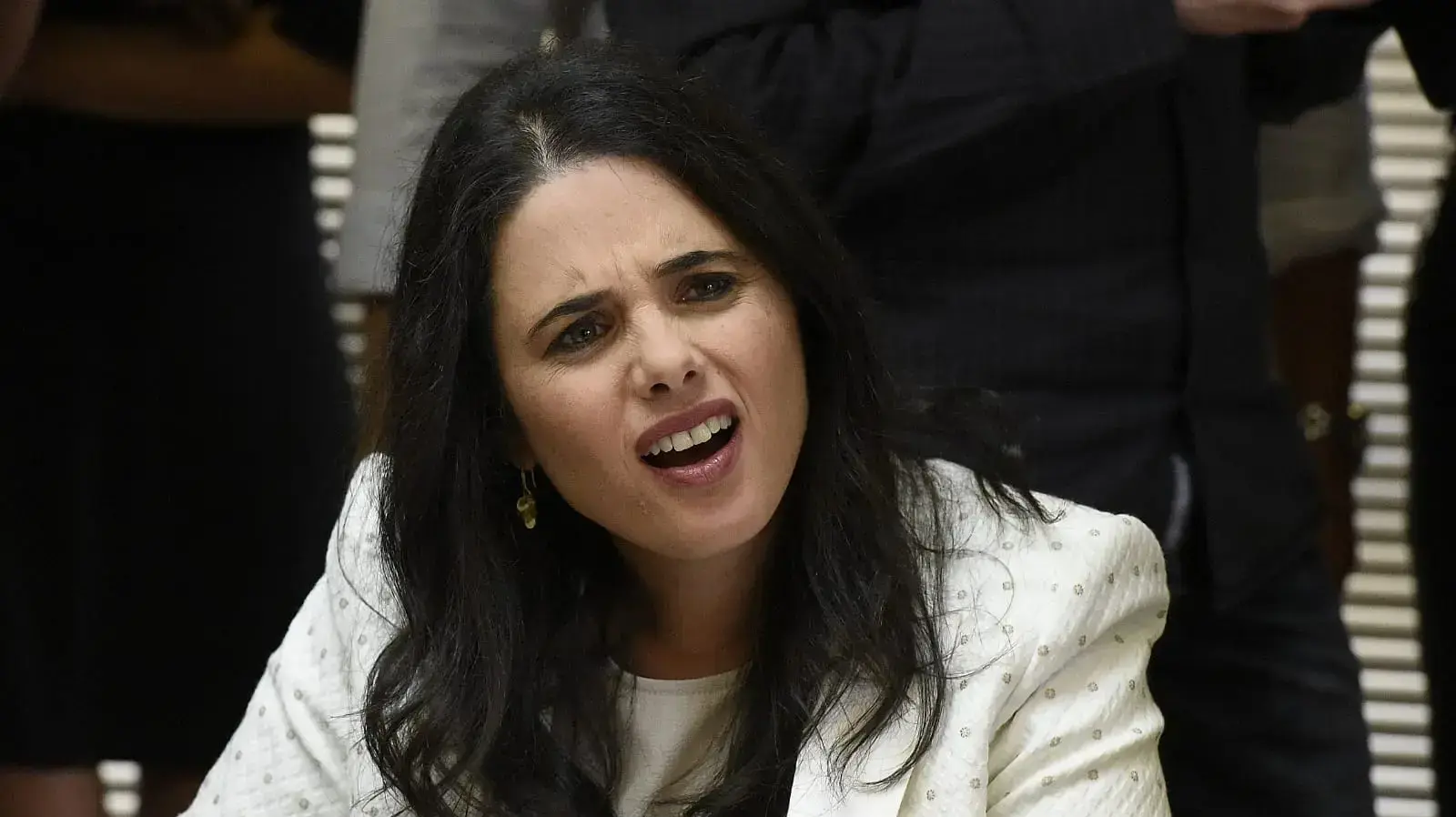 שרת המשפטים, איילת שקד במהלך ישיבת סייעת הבית היהודי 15 באוקטבור 2018 שרת המשפטים, איילת שקד במהלך ישיבת סייעת הבית היהודי 15 באוקטבור 2018
