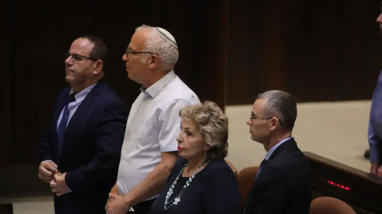 אורי אריאל, סופה לנדבר, עודד פורר ואיוב קרא בישיבה מיוחדת של הכנסת לזכרו של רחבעם זאבי (גנדי) בכנסת ישראל, ירושלים אורי אריאל, סופה לנדבר, עודד פורר ואיוב קרא בישיבה מיוחדת של הכנסת לזכרו של רחבעם זאבי (גנדי) בכנסת ישראל, ירושלים