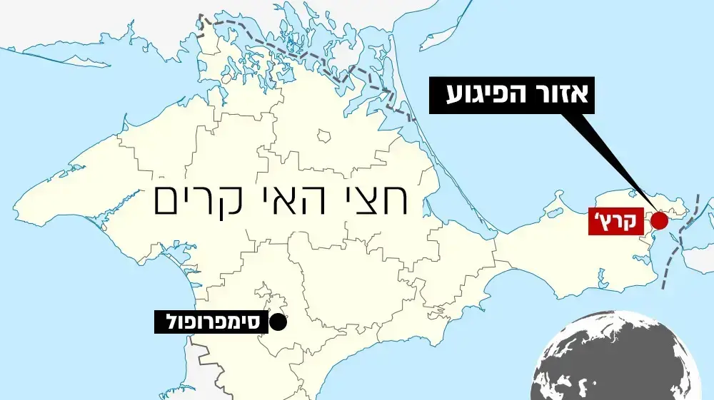 מפת העיר קרץ', חצי האי קרים, רוסיה מפת העיר קרץ', חצי האי קרים, רוסיה