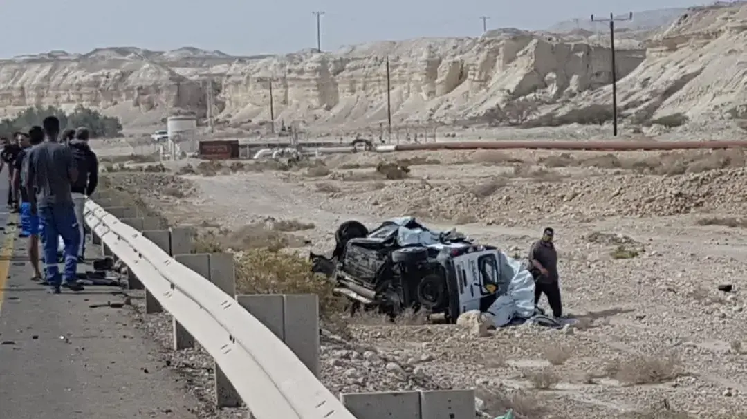 תאונה בצומת נאות הככר על כביש 90 - משפחת אביטן 