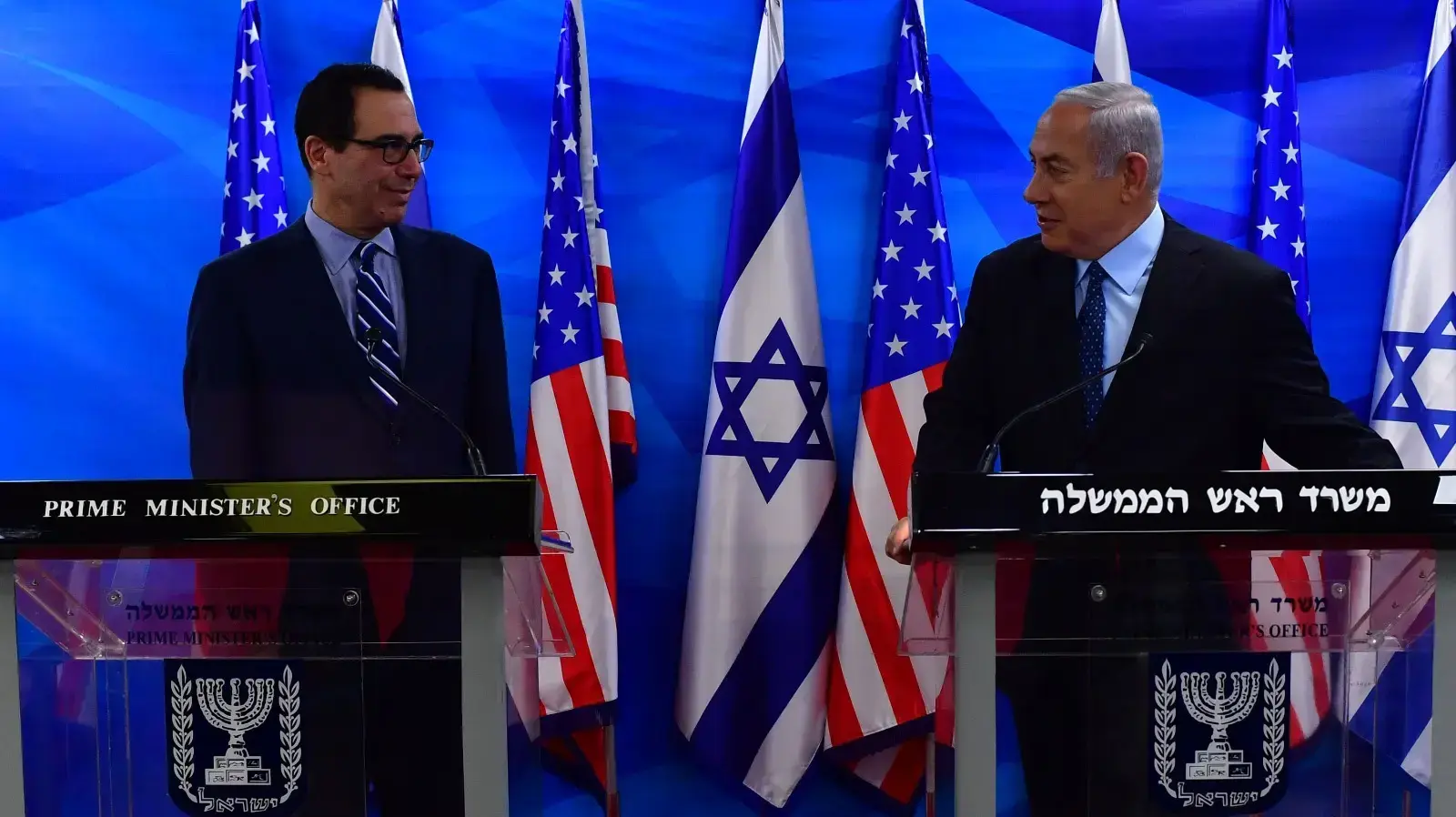 פגישה בין רה"מ למזכיר האוצר האמריקני, משרד רה"מ, ירושלים 21 באוקטובר 2018 פגישה בין רה"מ למזכיר האוצר האמריקני, משרד רה"מ, ירושלים 21 באוקטובר 2018