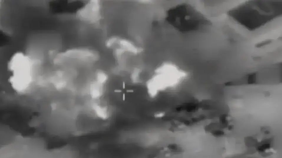 צילום אוויר מתקיפת חיל האוויר, 27 באוקטובר 2018 צילום אוויר מתקיפת חיל האוויר, 27 באוקטובר 2018