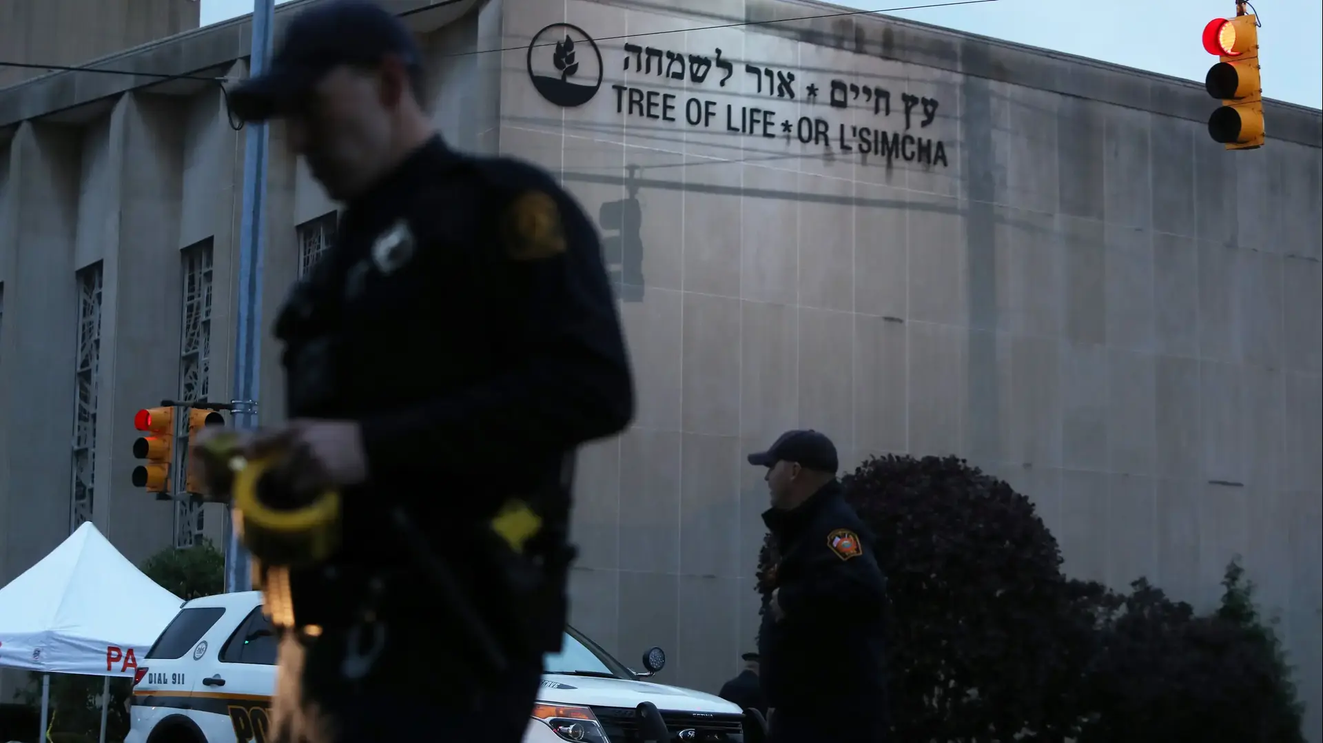 זירת הטבח בבית הכנסת בפיטסבורג, ארה"ב זירת הטבח בבית הכנסת בפיטסבורג, ארה"ב
